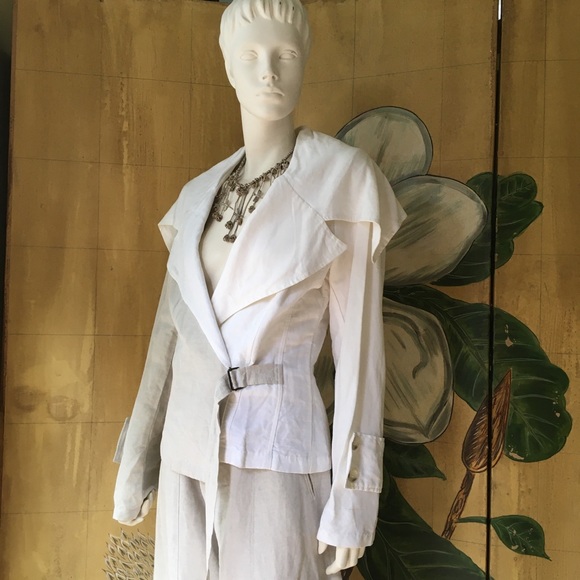 Ivan Grundahl Copenhagen designer Linen jacket 38 - Picture 6 of 16